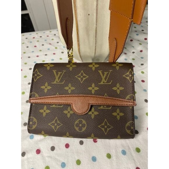 Vintage 1990s Louis Vuitton Monogram Flap Bag with Removable Belt Bag Strap - Picture 1 of 6